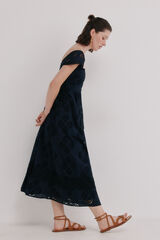 Hoss Intropia Abril. Vestido calado Preto