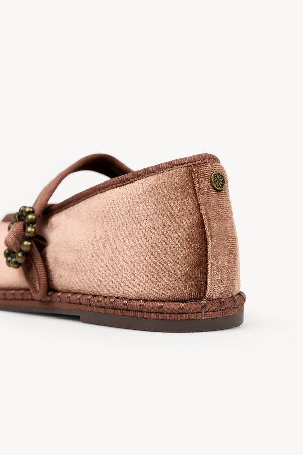 Hoss Intropia Mar&iacute;a. Veneciana de terciopelo Rosa