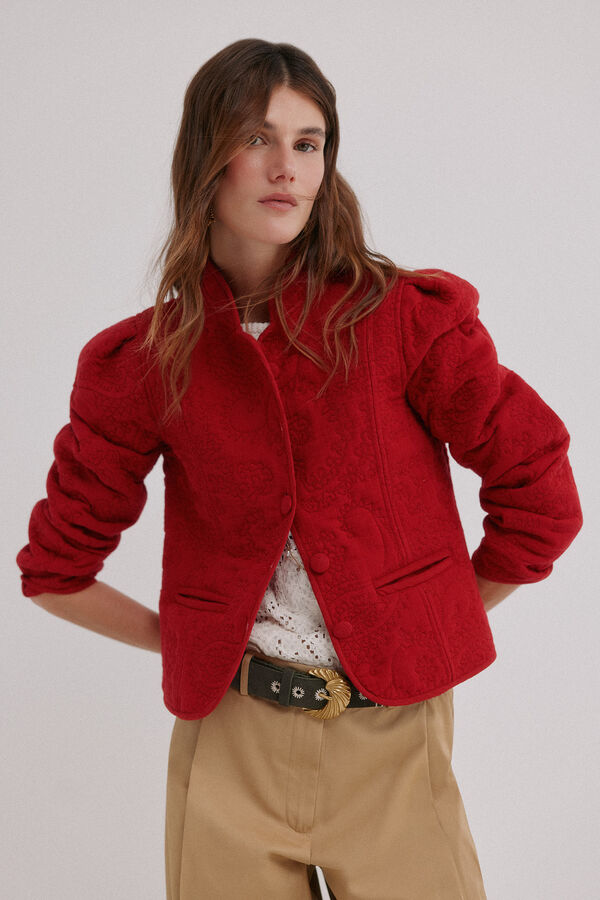 Hoss Intropia Elisa. Chaqueta acolchada corta rojo