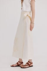 Hoss Intropia Renata. Saia cruzada Beige