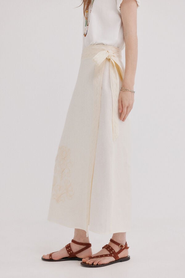 Hoss Intropia Renata. Saia cruzada Beige