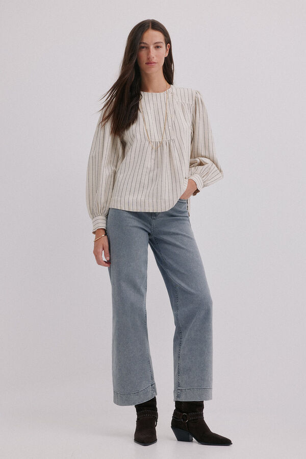 Hoss Intropia Griselda. Blusa a rayas Marfil