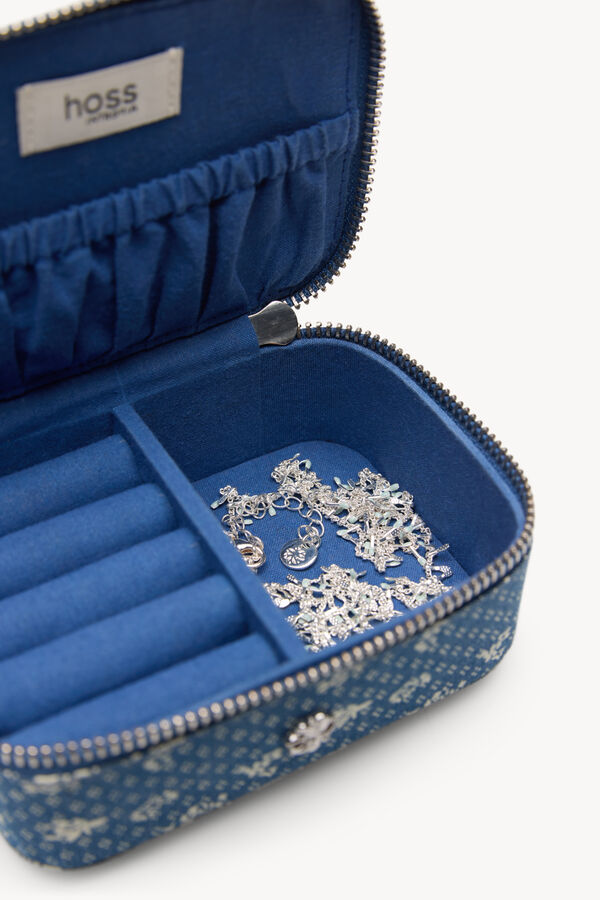 Hoss Intropia Lola. Joyero estampado Azul