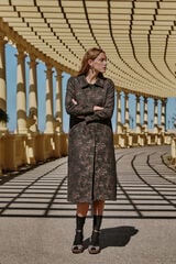 Hoss Intropia Fiorella. Sobrecasaca jacquard Cinzento