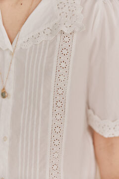 Hoss Intropia Ciara. Camisa manga corta. Blanco
