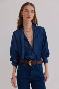 Hoss Intropia Graciela. Blusa con detalle nudo