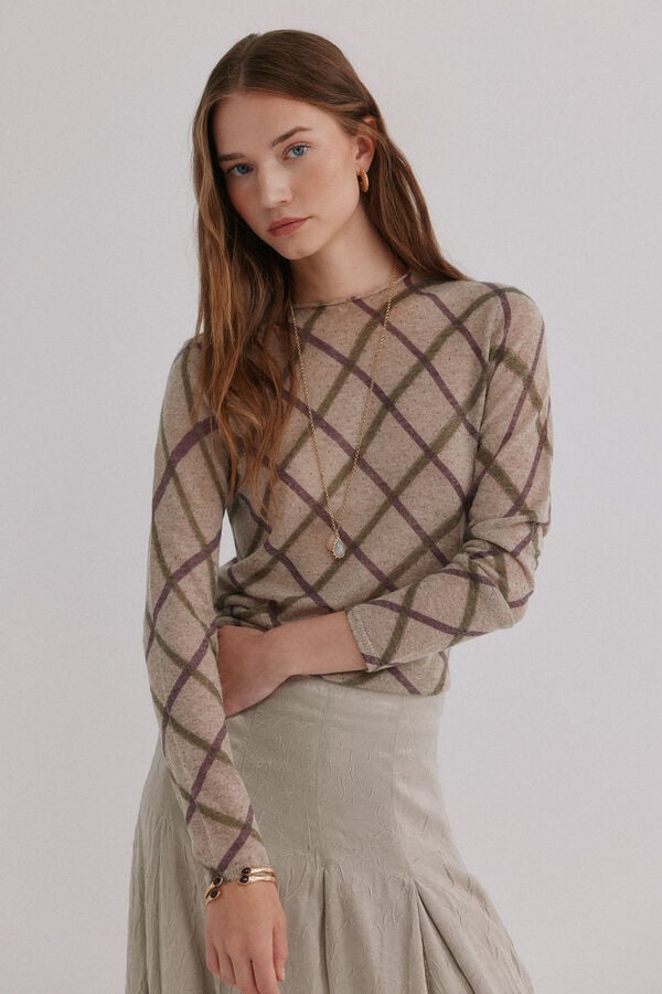 Hoss Intropia Nora. Top estampado Verde