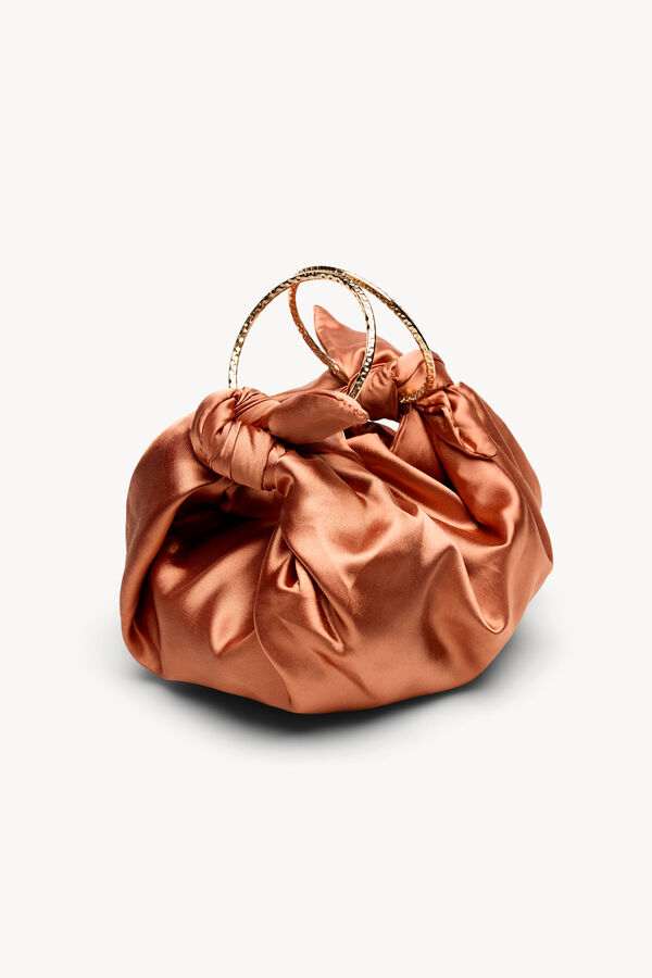 Hoss Intropia Nora. Bolso de sat&eacute;n Coral