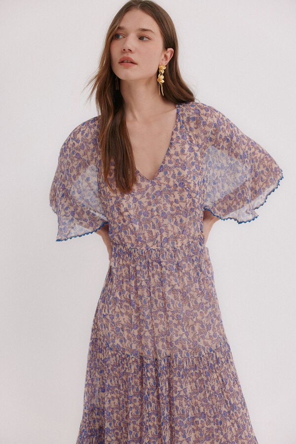 Hoss Intropia Amanda. Vestido floral Multicolorido