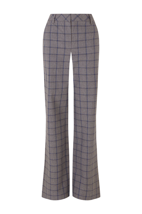 Hoss Intropia Paulina. Pantal&oacute;n cuadros Gris