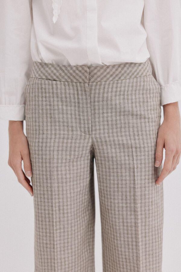 Hoss Intropia Presley. Pantal&oacute;n rayas Marfil