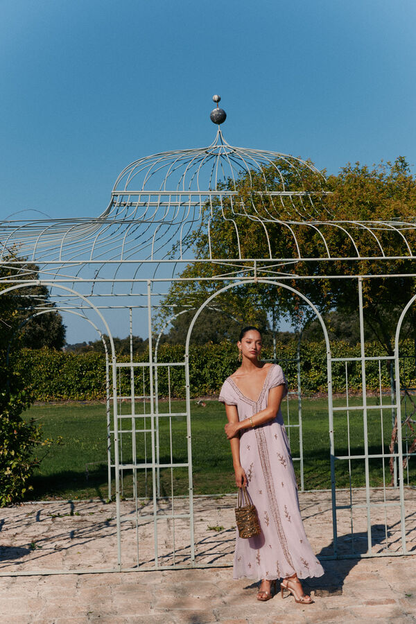 Hoss Intropia Aralina. Vestido fluido Roxo