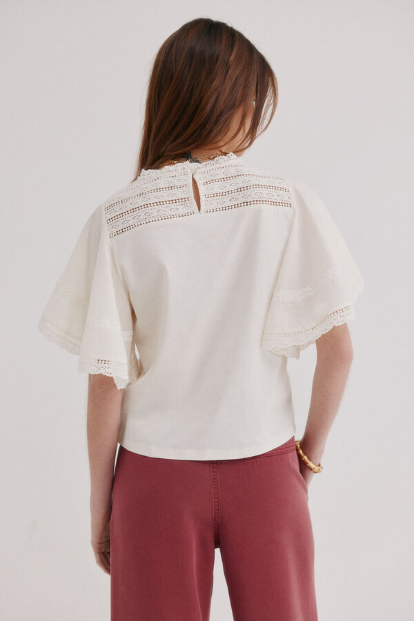 Hoss Intropia Mafalda. T-shirt decote redondo Beige