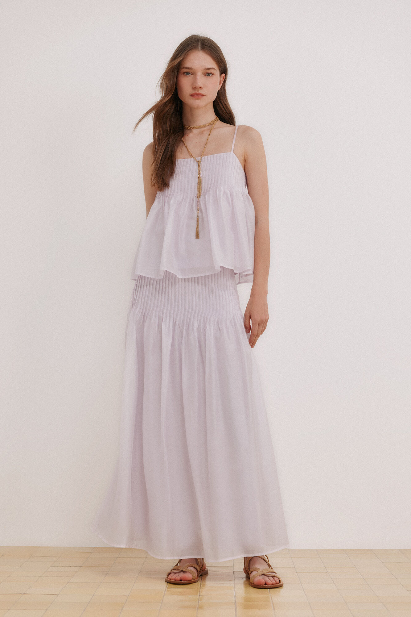 Hoss Intropia Coral. Top tirantes jaretas