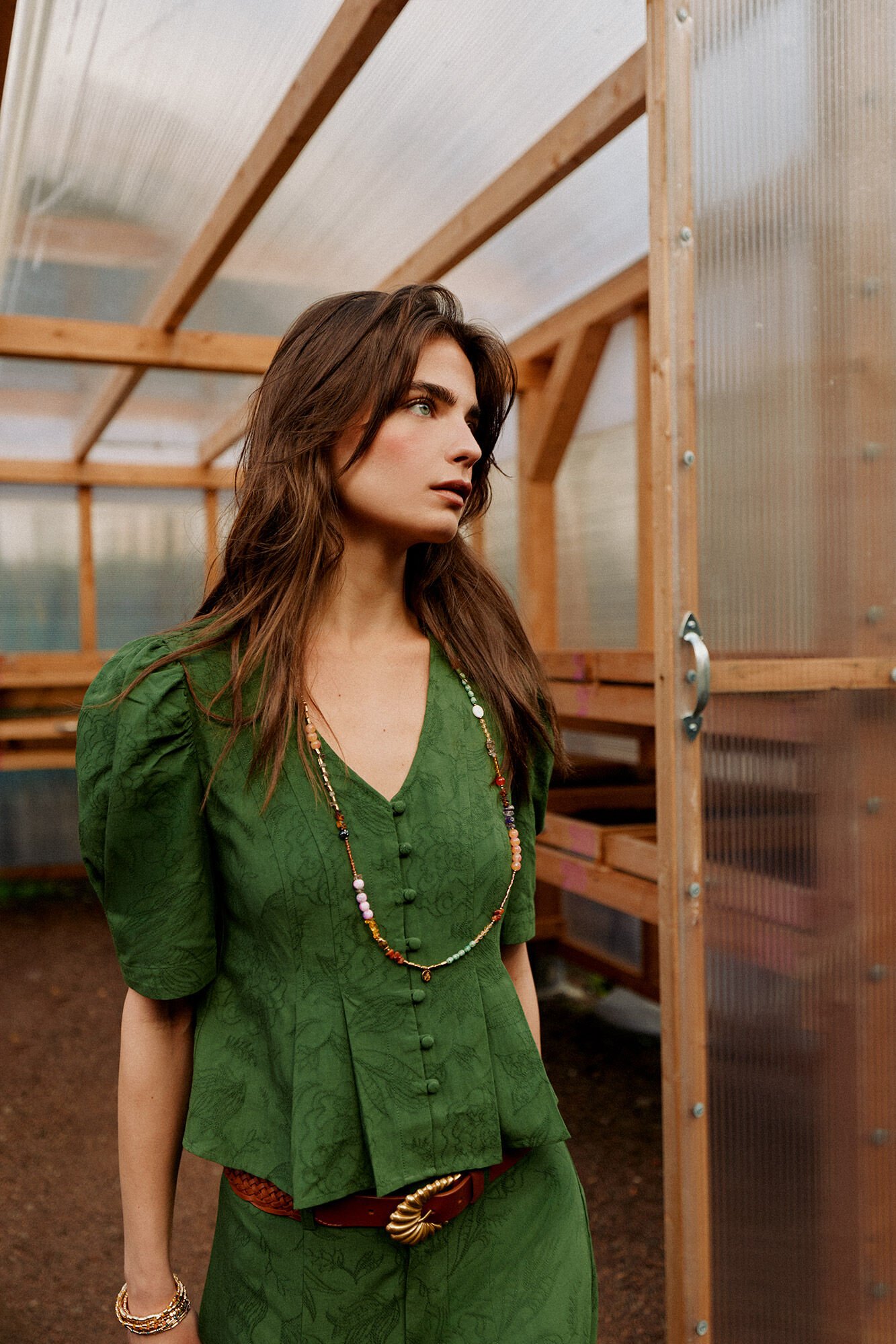 Hoss Intropia Casilda. Blusa rom&aacute;ntica entallada