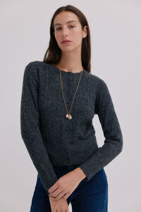 Hoss Intropia Inés. Casaco de malha vazado