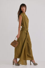 Hoss Intropia Liliane. Vestido midi Verde