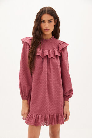 Vera. Vestido corto bordado