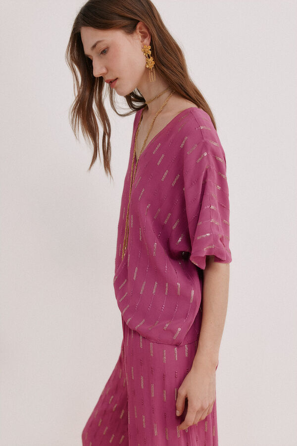 Hoss Intropia Gia. Top lentejuelas Morado