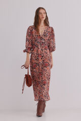 Hoss Intropia Aitana. Vestido estampado Castanho