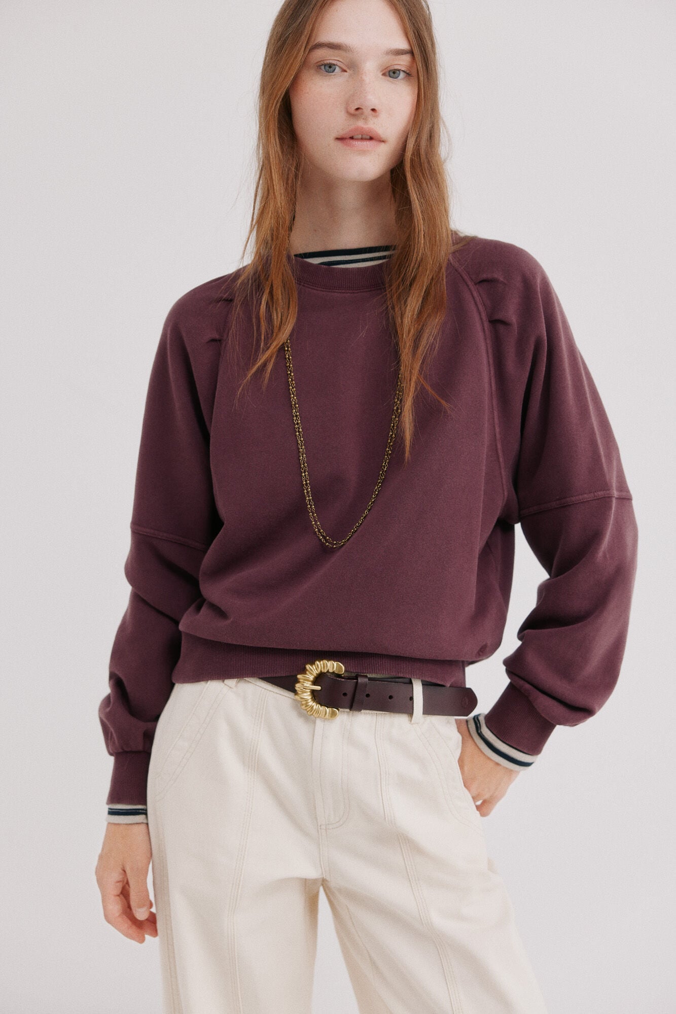 Hoss Intropia Maiara. Sweatshirt com efeito lavado
