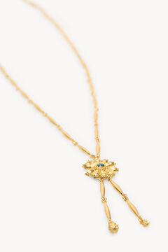 Hoss Intropia Noelia. Colar longo de flores Dourado