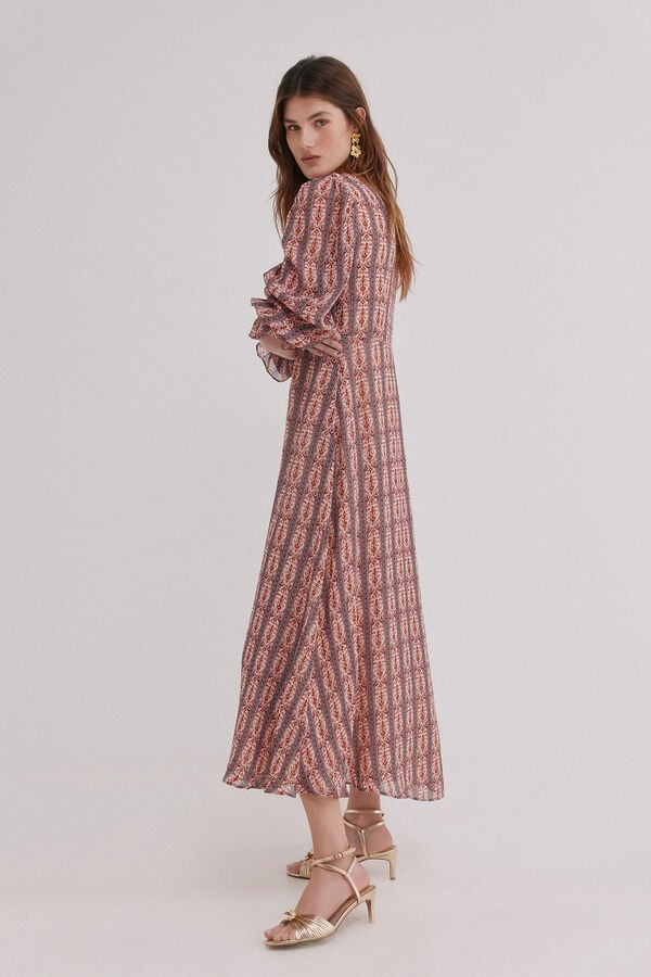 Hoss Intropia &Aacute;gueda. Vestido estampado Branco