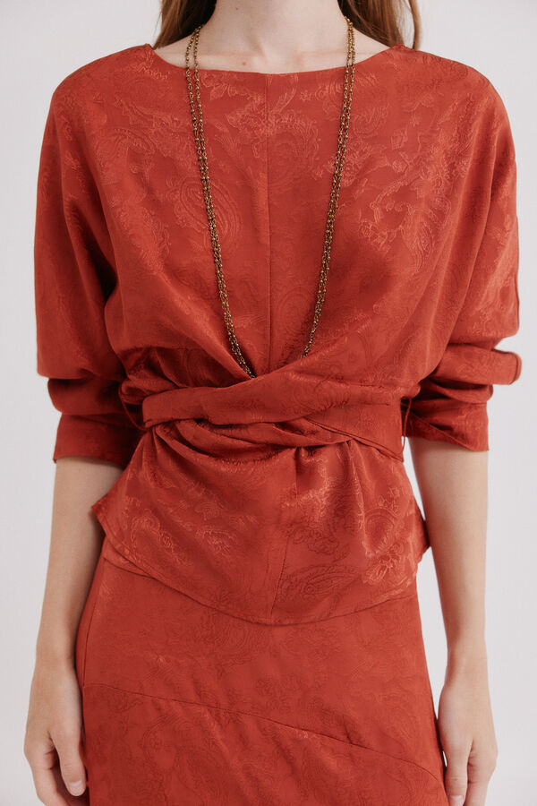 Hoss Intropia Clea. Blusa jacquard Subiu