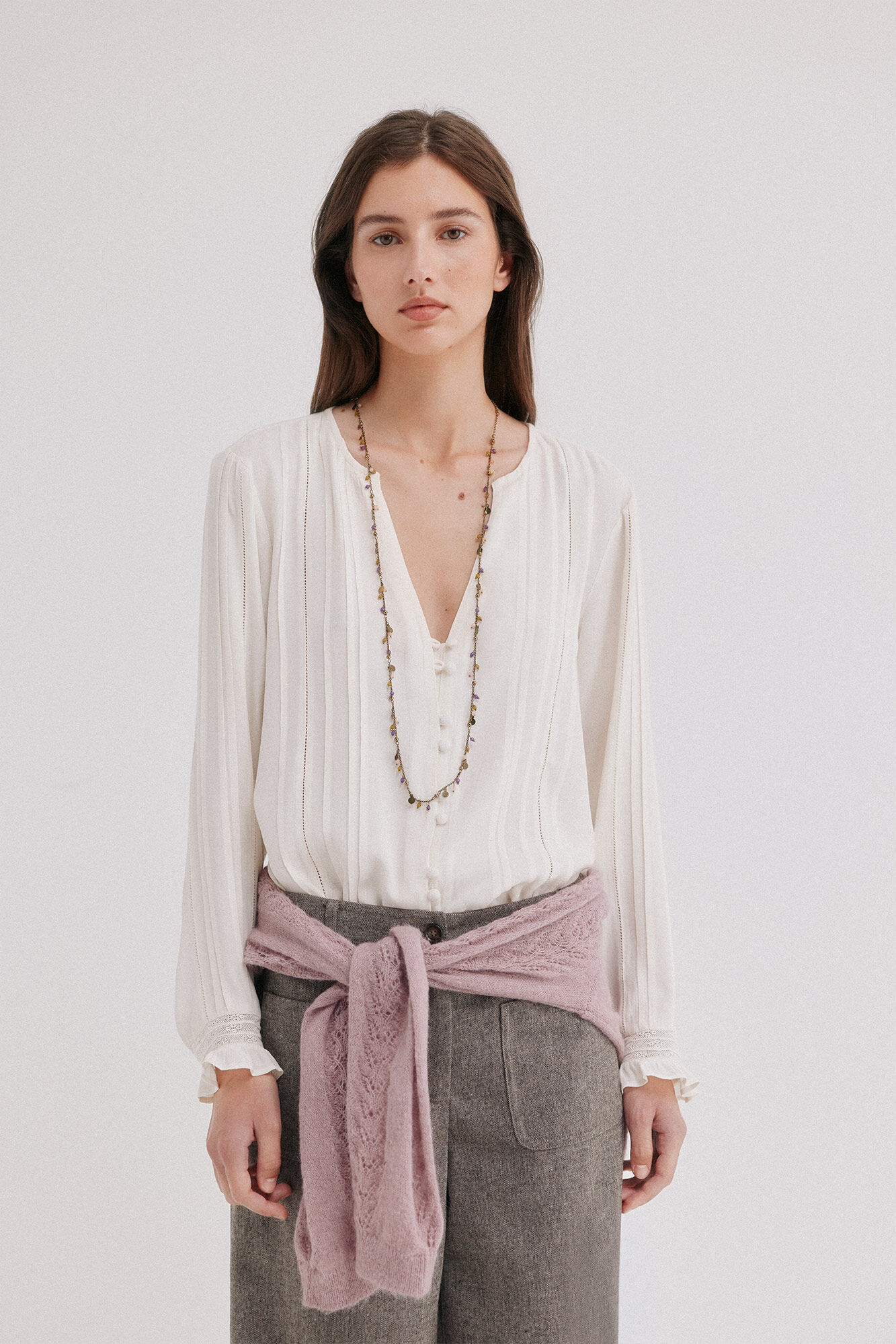 Hoss Intropia Corinne.Blusa fluida rayas