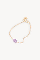 Hoss Intropia Melanie.Pulsera piedra semipreciosa Lila