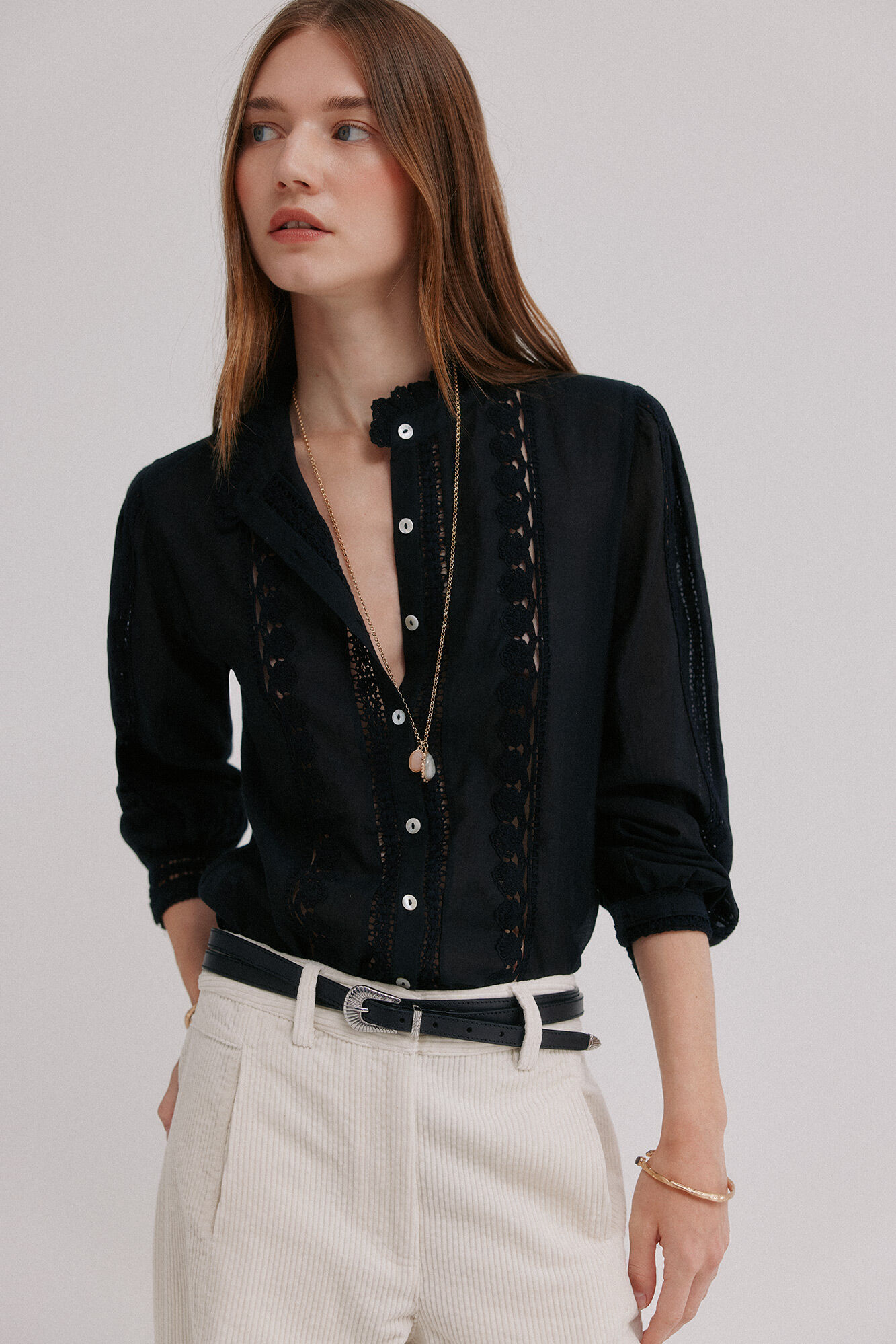 Hoss Intropia Celina. Blusa bordada