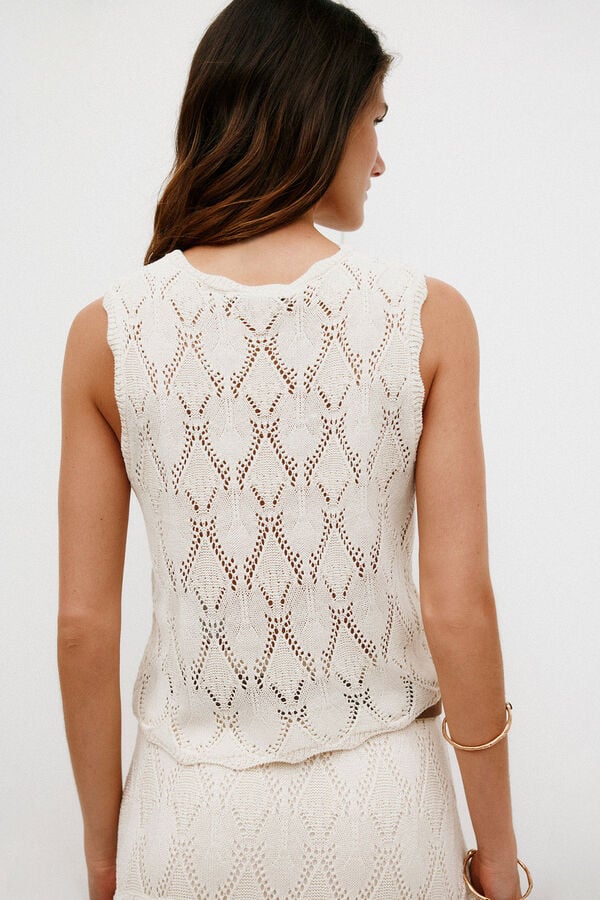 Hoss Intropia Norma. Top com folho Beige