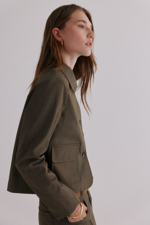 Hoss Intropia Eloïse. Chaqueta casual Kaki