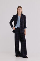 Hoss Intropia Emerald. Blazer cuadros Azul marino