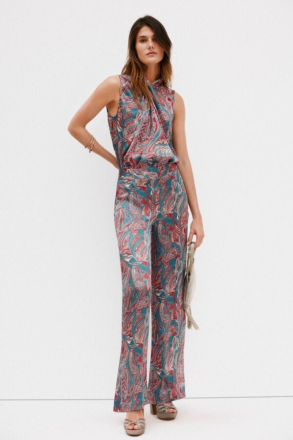 Hoss Intropia Gadea. Top halter estampado Multicolorido