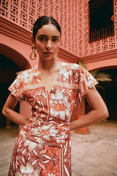 Hoss Intropia Alondra. Vestido estampado Laranja