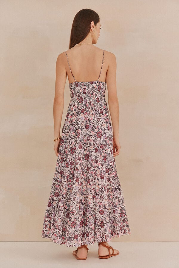 Hoss Intropia Abril. Vestido tirantes. Marfil