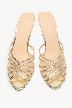Hoss Intropia Mireia. Sandália mule Dourado
