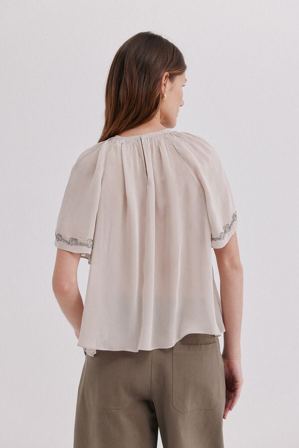 Hoss Intropia Carol. Blusa fluida Cinzento