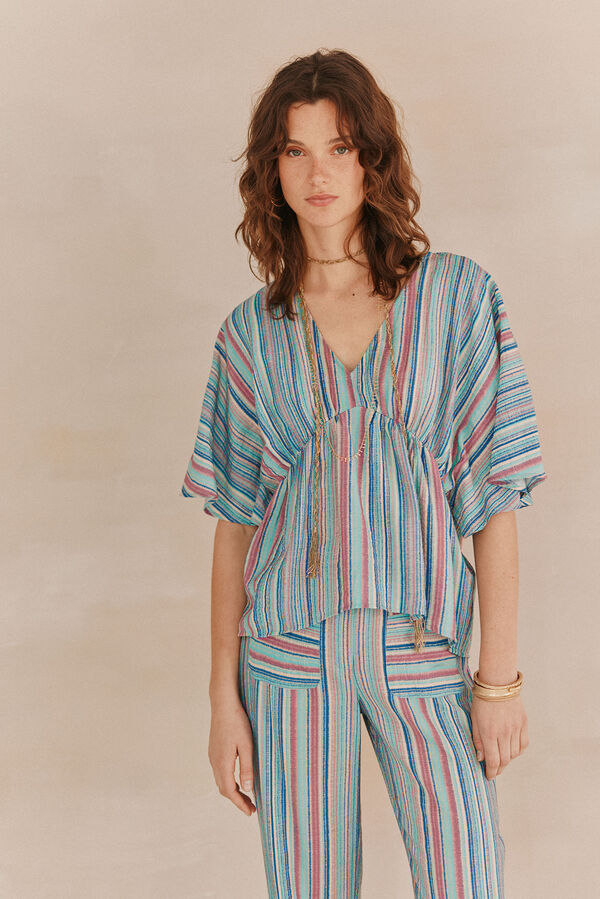 Hoss Intropia Ciara. Camisa manga corta. Multicolor