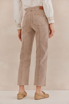 Hoss Intropia Poppy. Jeans cortes Marfil