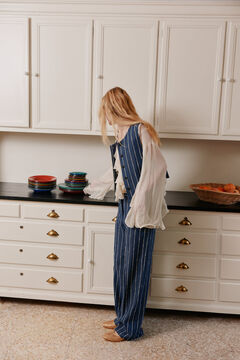 Hoss Intropia Petra. Pantalones pinza Azul marino