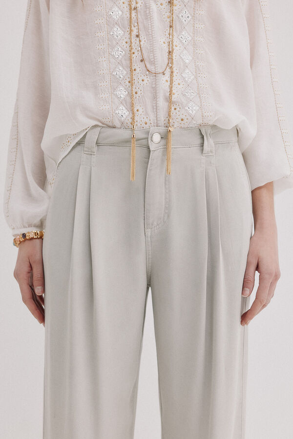 Hoss Intropia Bianca. Denim tencel Gris