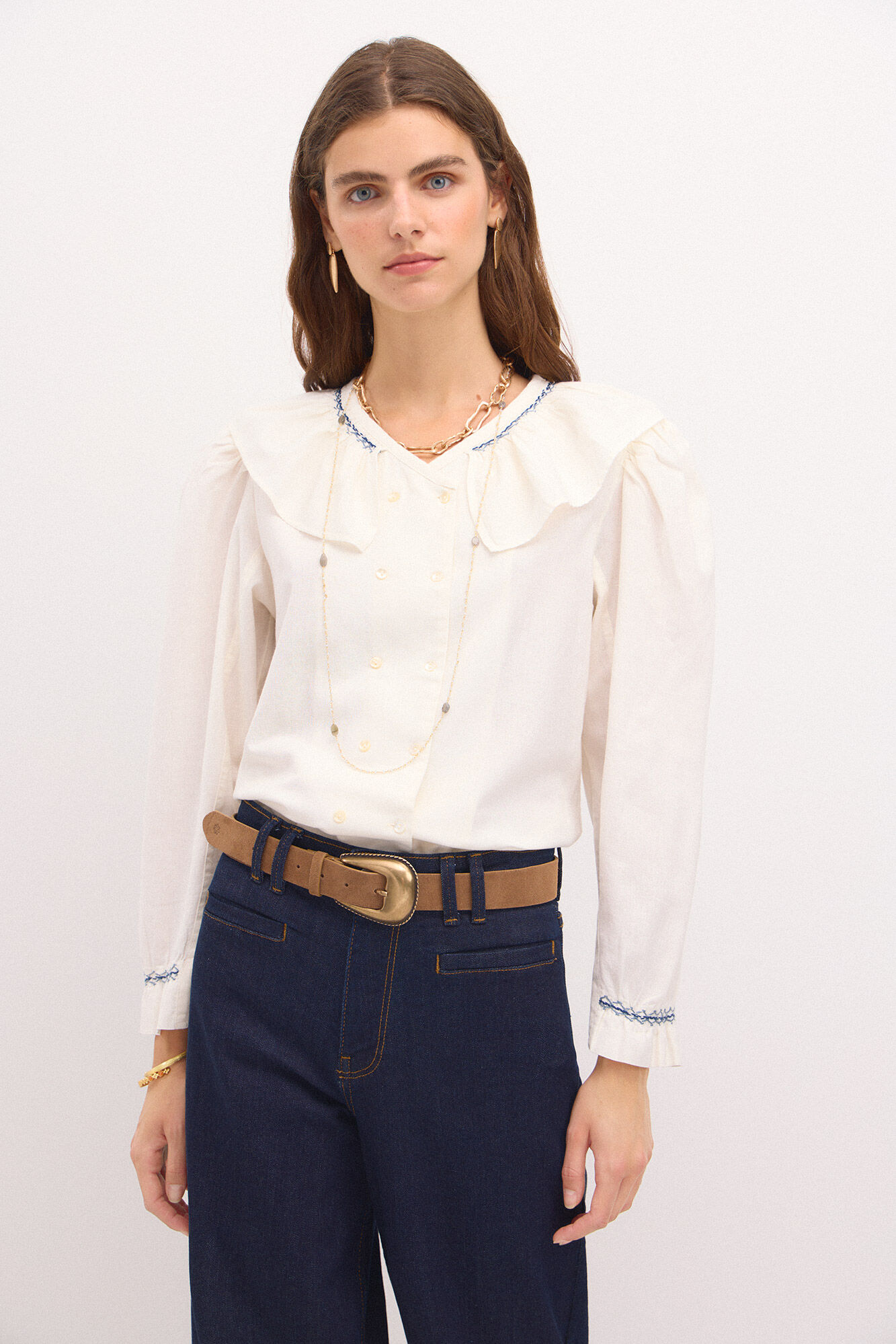 Cara. Blusa algodon Blusas y camisas de mujer Hoss Intropia