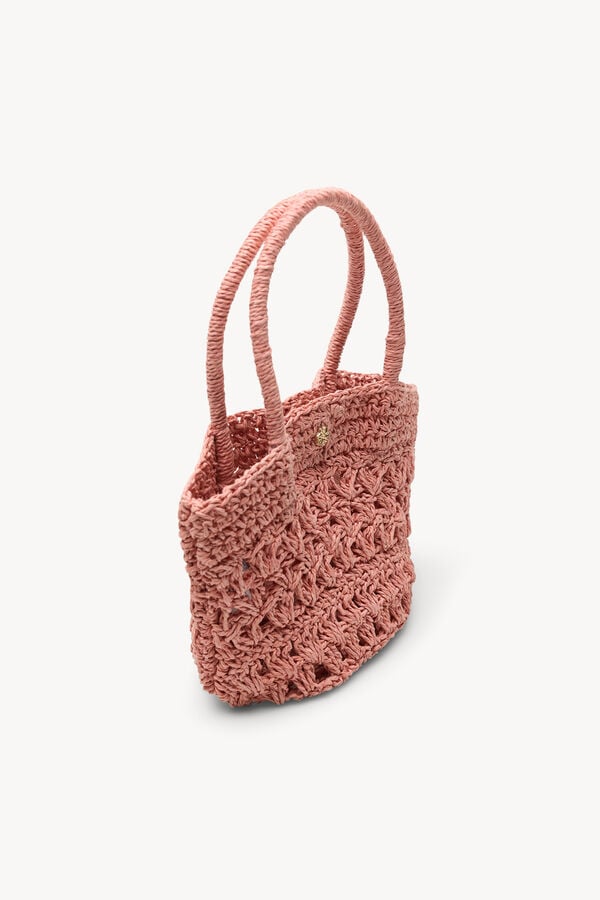 Hoss Intropia Nunile. Mini bolso fibras naturales Rosa