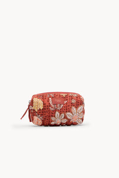Hoss Intropia Nan. Bolsa de toalete de algodão estampado Subiu