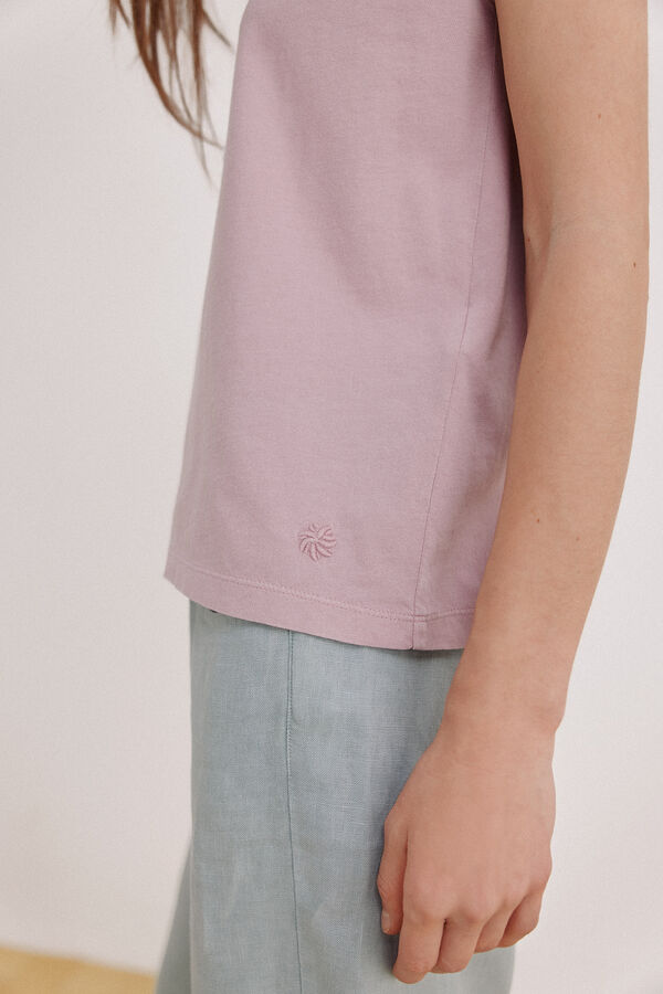 Hoss Intropia Momo. Camiseta lavada Lila