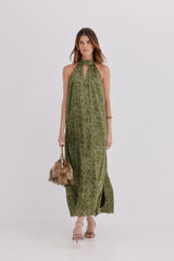 Hoss Intropia Aria. Vestido fluido Estampado Verde