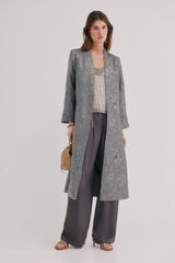 Hoss Intropia Eva. Kimono jacquard Gris