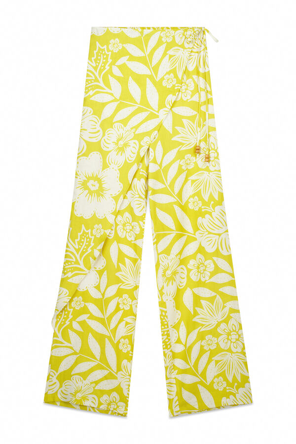 Hoss Intropia Pia. Pantalón pareo Marfil